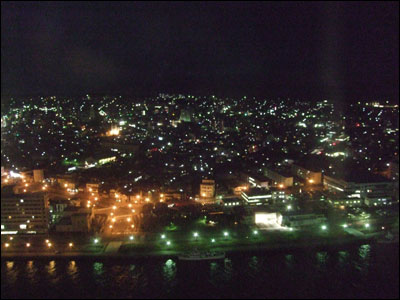 新潟市内の夜景